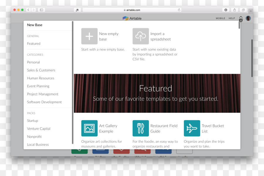 Airtable，La Base De Datos PNG