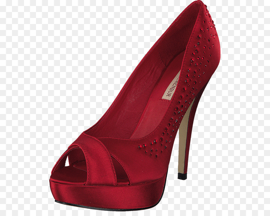 Tacón Alto Rojo，Zapato PNG