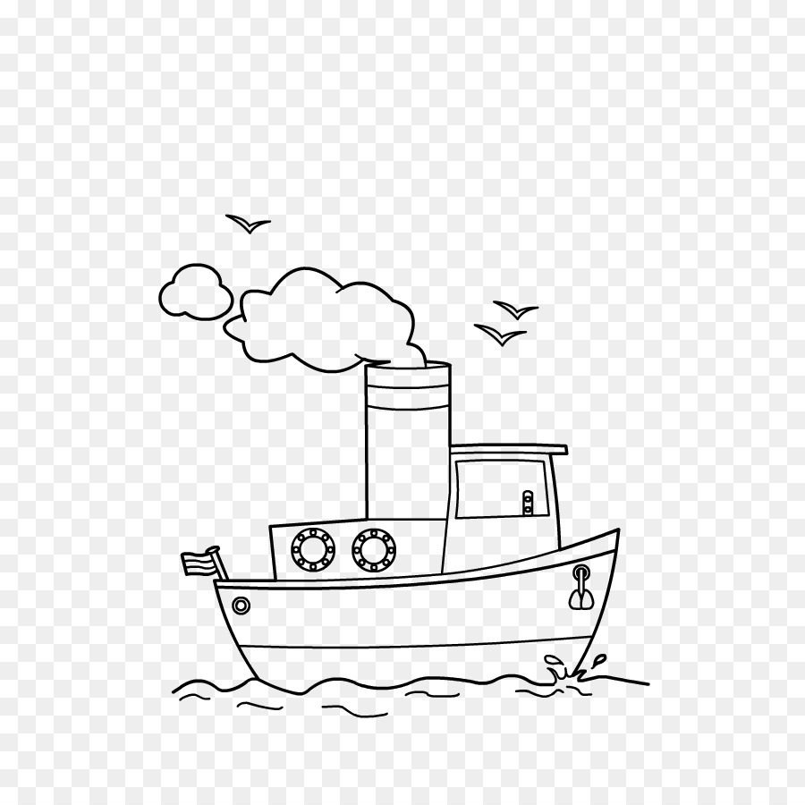 Barco Dibujo，Bosquejo PNG