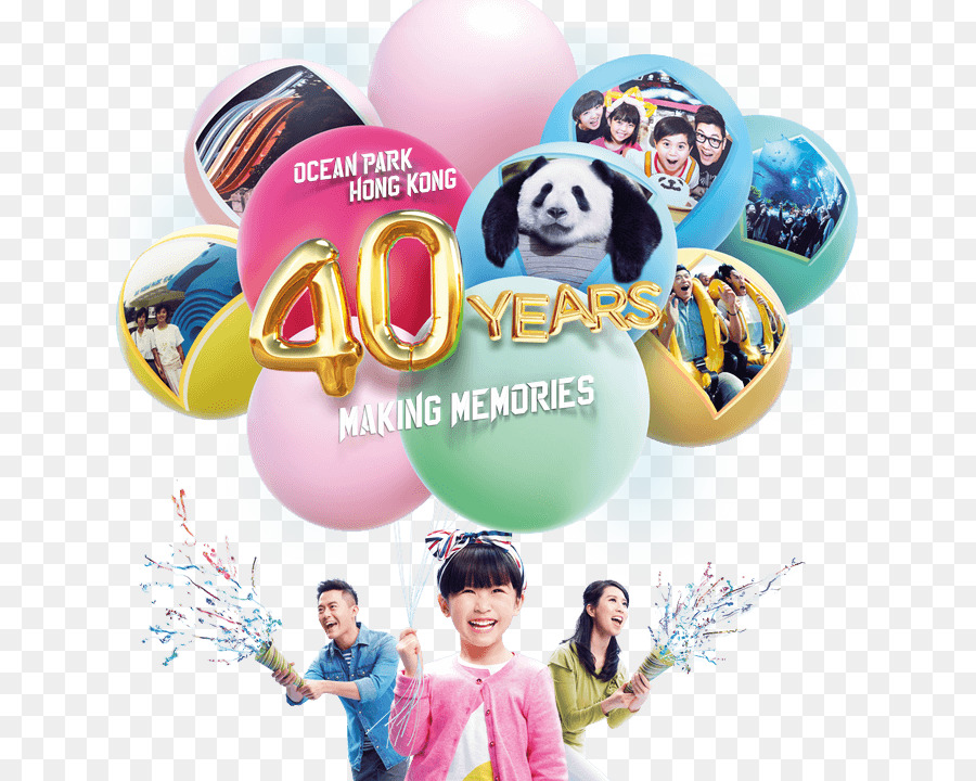 Ocean Park De Hong Kong，香港海洋公园开业40周年纪念 PNG