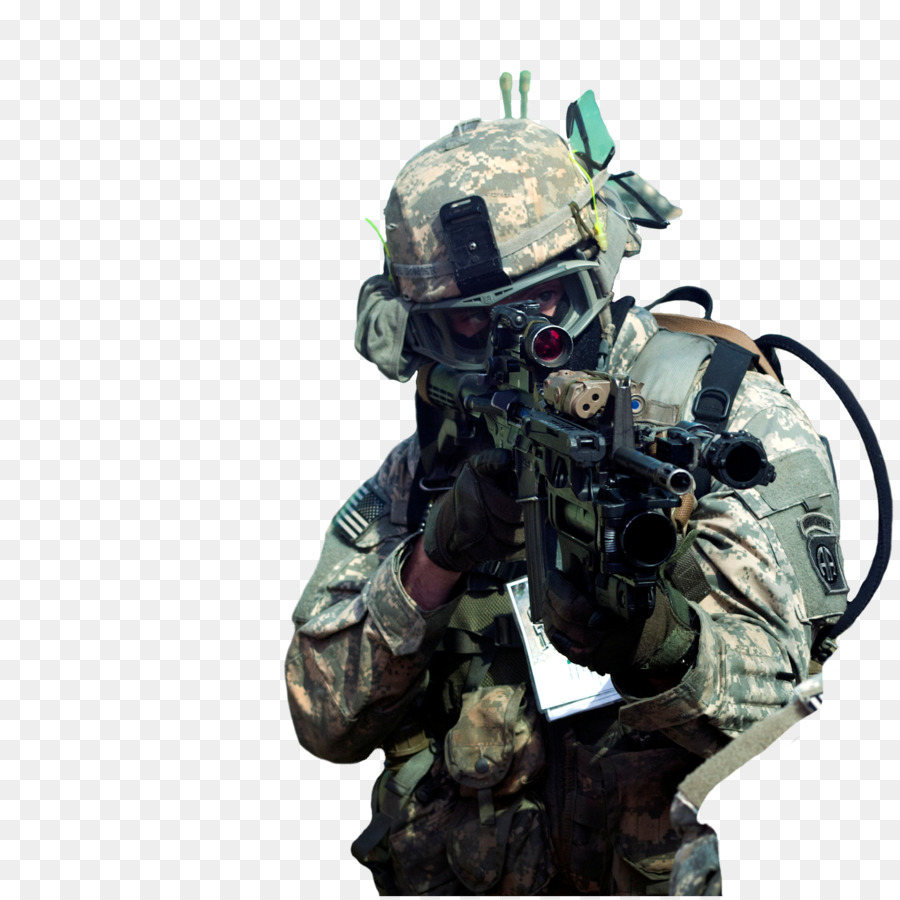 Soldado Con Arma，Militar PNG