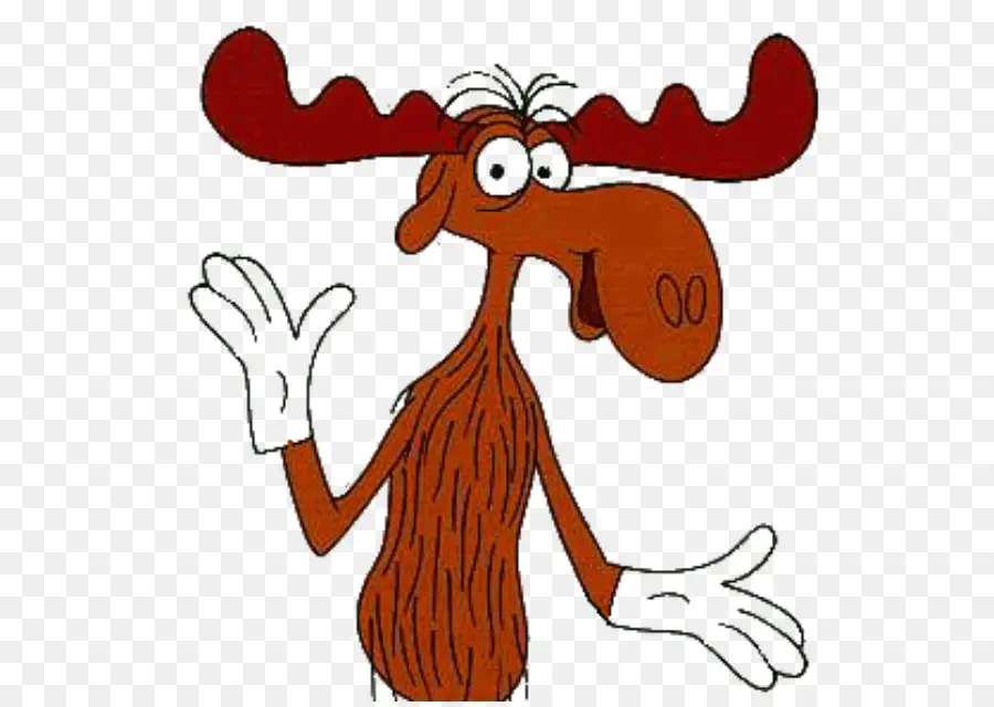 Bullwinkle J Alces，Rocky La Ardilla Voladora PNG