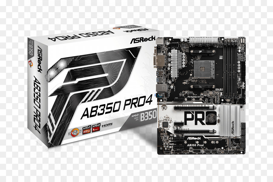 Socket Am4，Asrock A320m Placa Base Ab350 Pro4 PNG