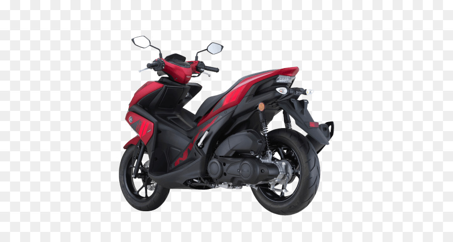 Motocicleta Roja Y Negra，Scooter PNG