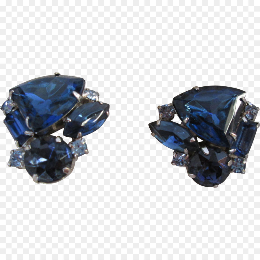 Pendientes De Piedras Preciosas Azules，Accesorio PNG