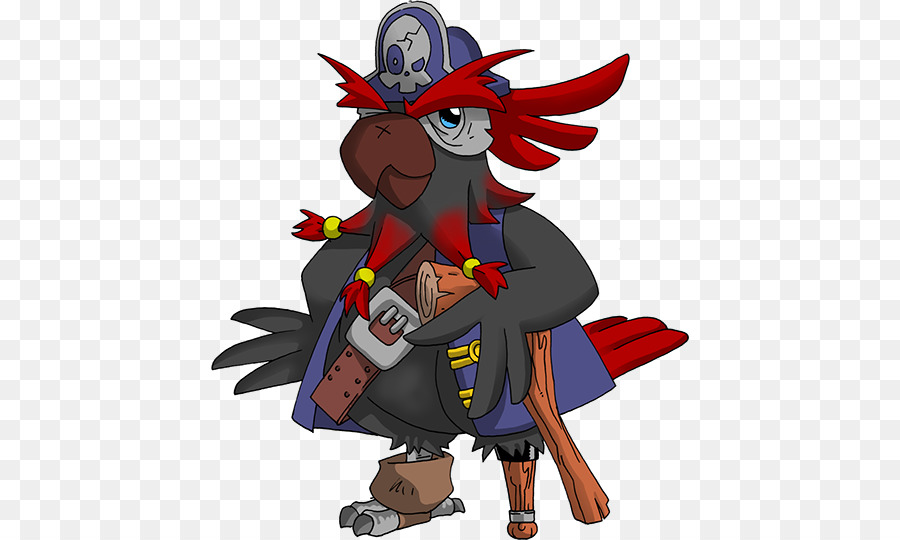 Loro Pirata，Dibujos Animados PNG