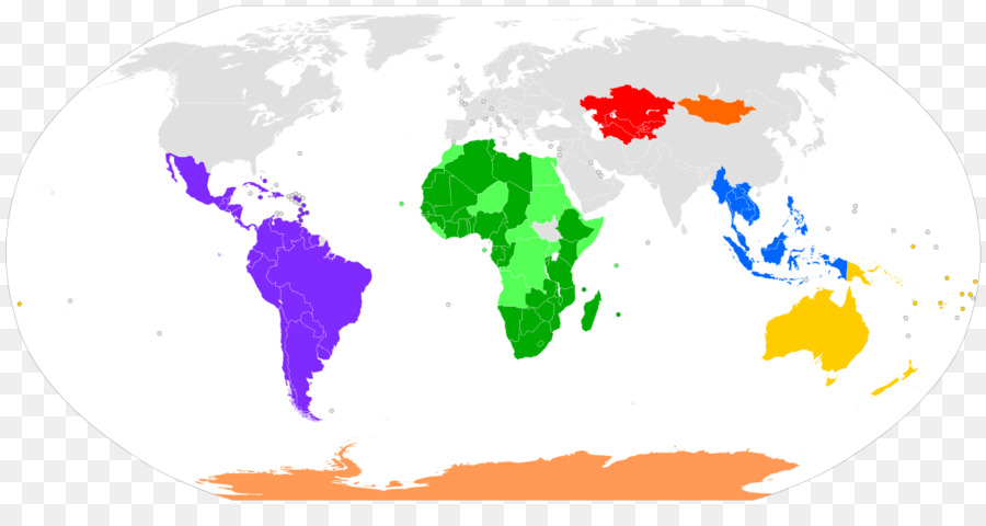 Mapa Mundial，Continentes PNG