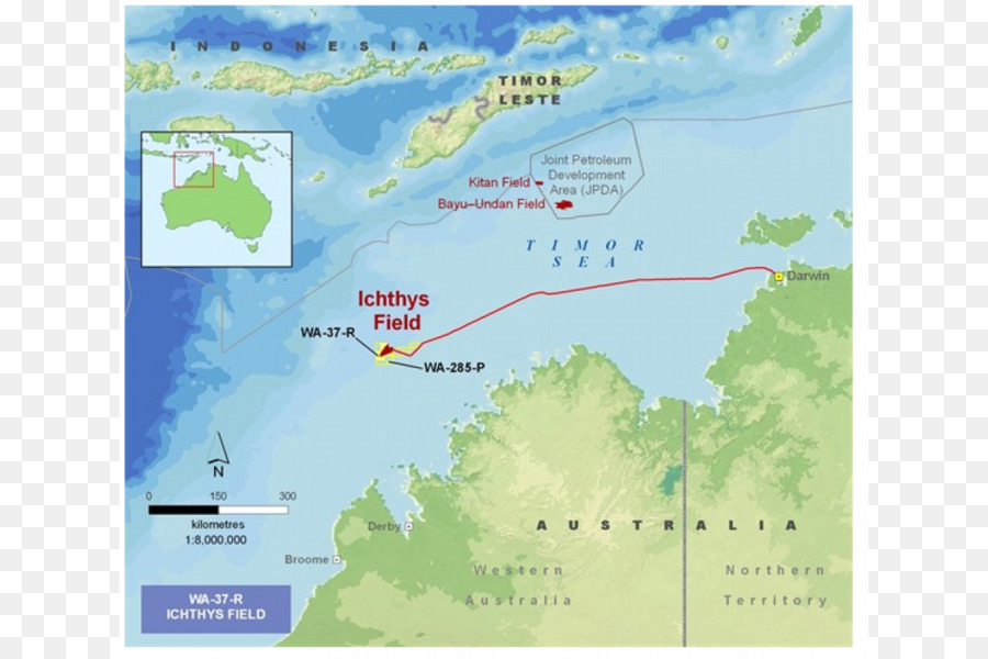 Ichthys Campo De Gas，Kbr PNG