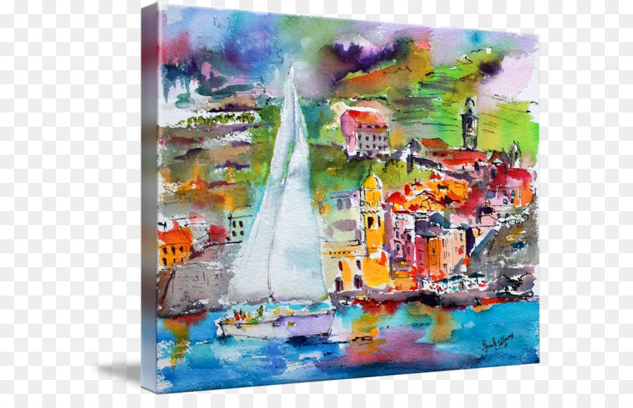 Vernazza，Pintura A La Acuarela PNG