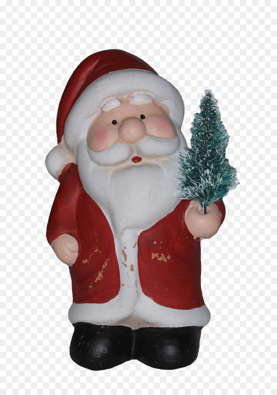 Estatuilla De Papá Noel，Navidad PNG