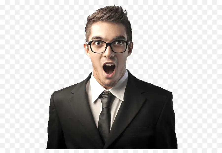 Hombre Sorprendido En Traje，Hombre PNG