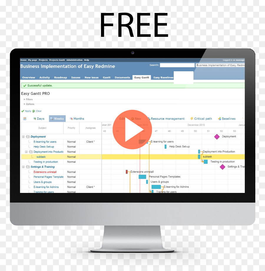 Redmine，Diagrama De Gantt PNG