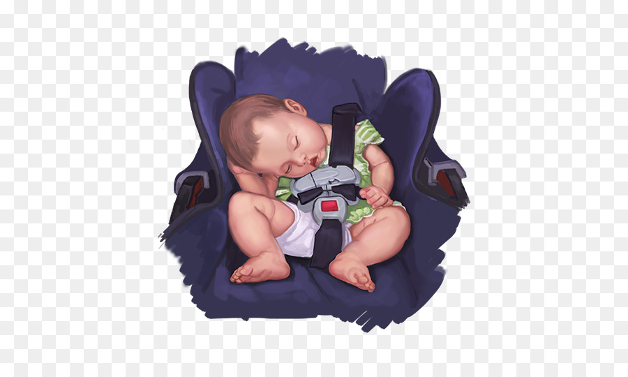 Bebe Durmiendo，Asiento De Coche PNG