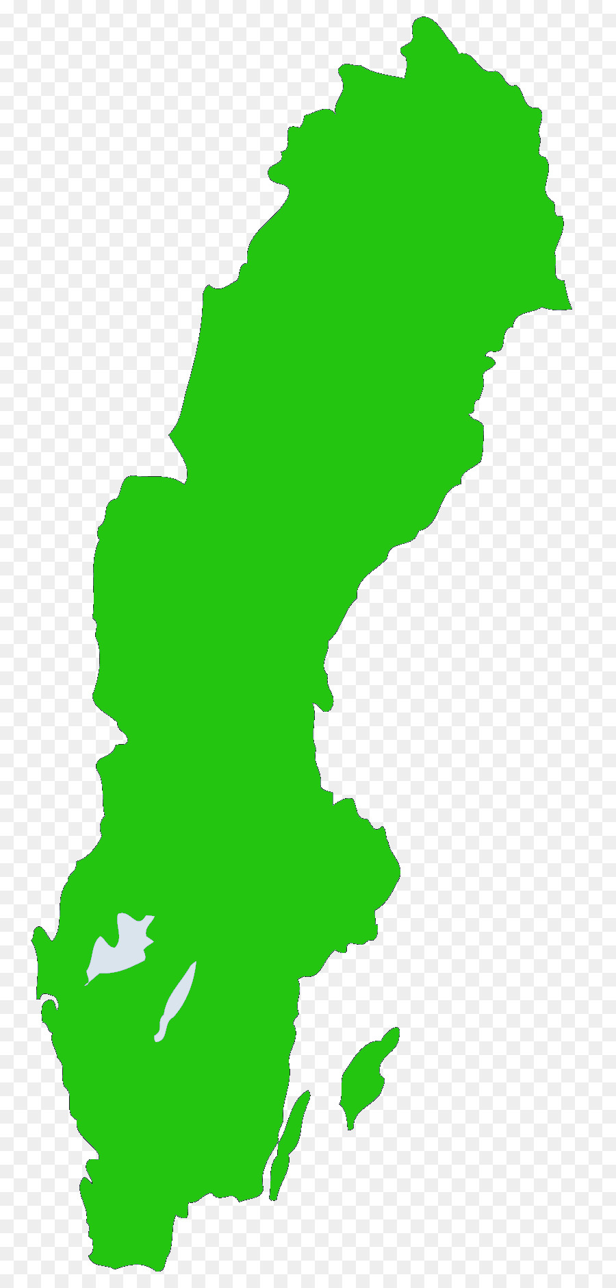 Suecia，Mapa PNG
