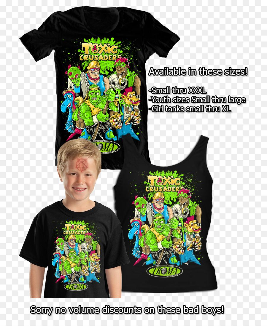 Camiseta，Toxic Crusaders PNG