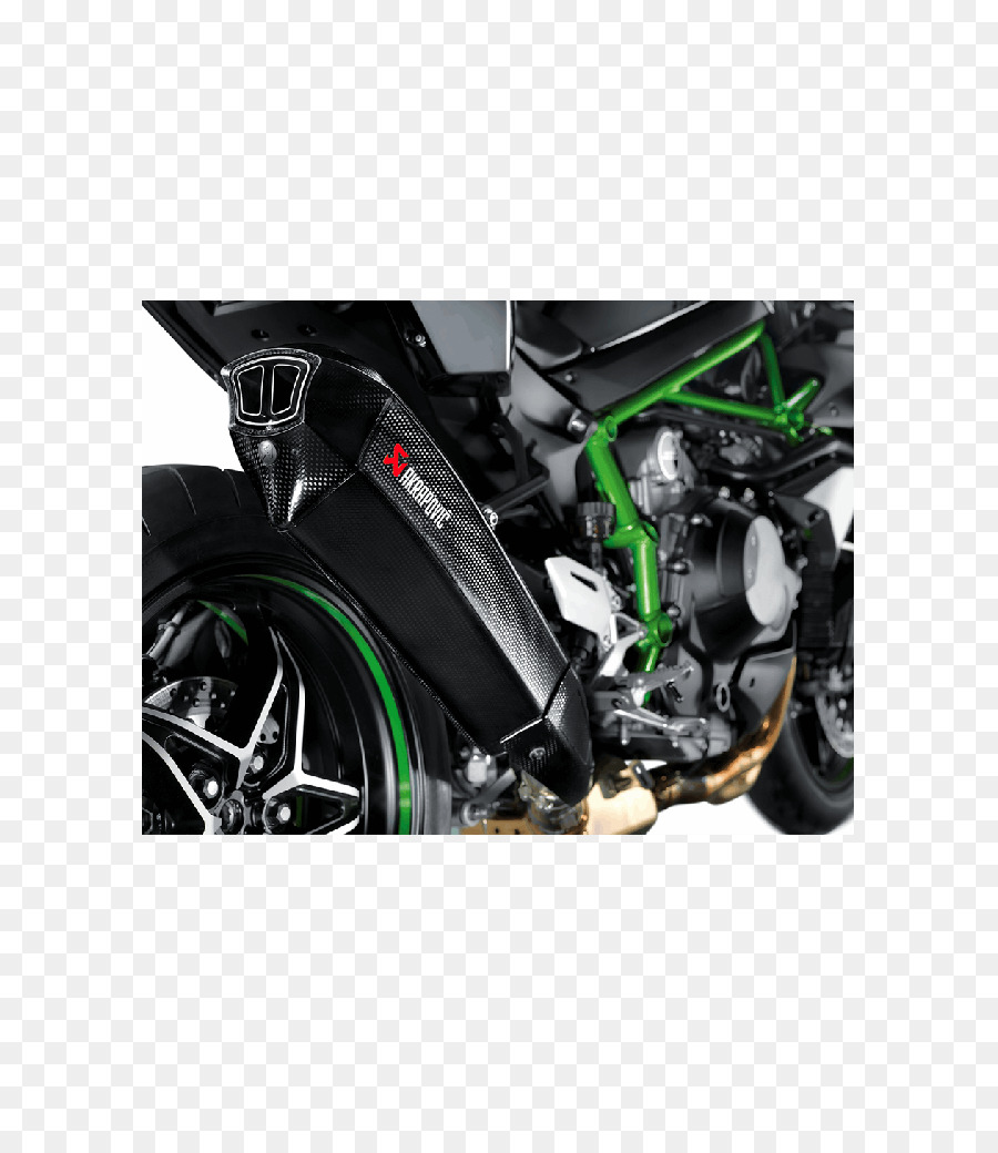 Kawasaki Ninja H2，El Sistema De Escape PNG