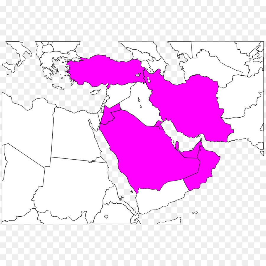 Mapa De Medio Oriente，Países PNG