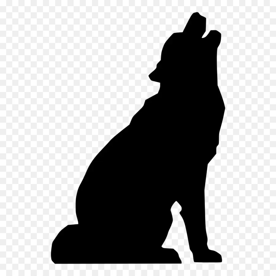 Silueta De Perro Negro，Mascota PNG