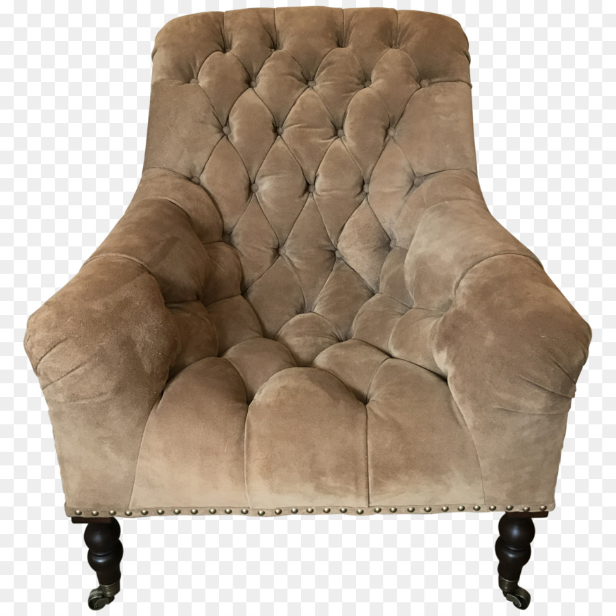 Sillón Beige，Brazos De Madera PNG