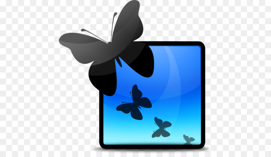 Icono De Mariposa，Azul PNG