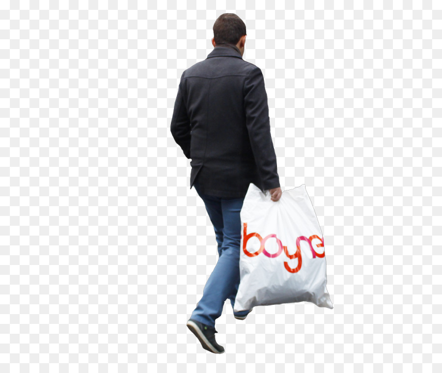 Hombre Con Bolsa De Compras，Compras PNG