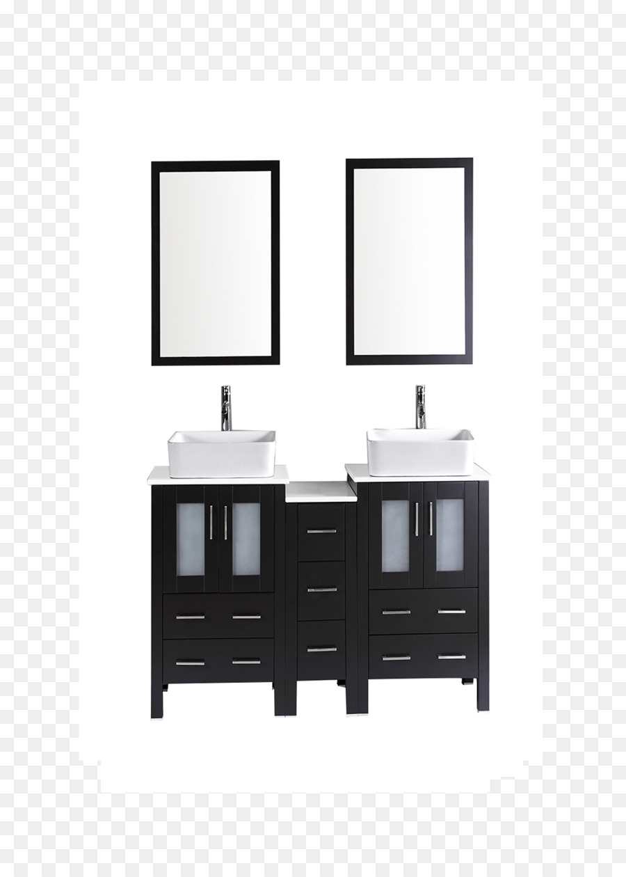 Tocador Con Lavabo Doble，Baño PNG