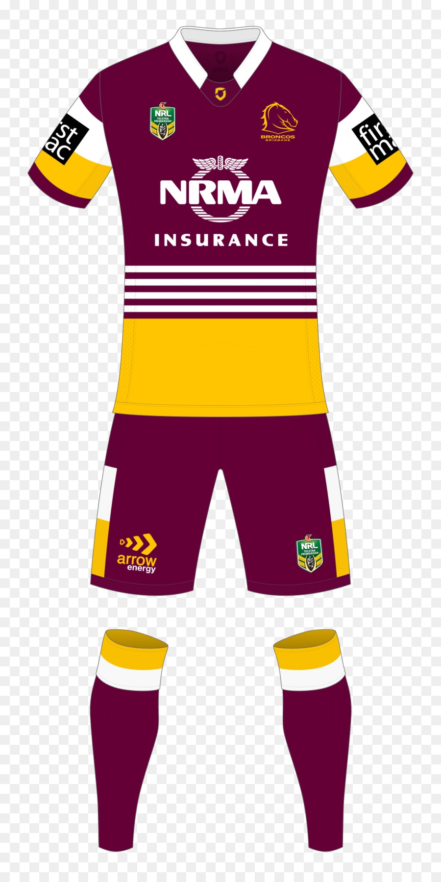 Uniformes De Porristas，Brisbane Broncos PNG