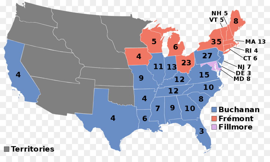 Elección Presidencial De Estados Unidos De 1856，Estados Unidos PNG