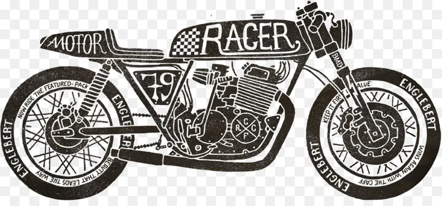 Café Racer，Motocicleta PNG