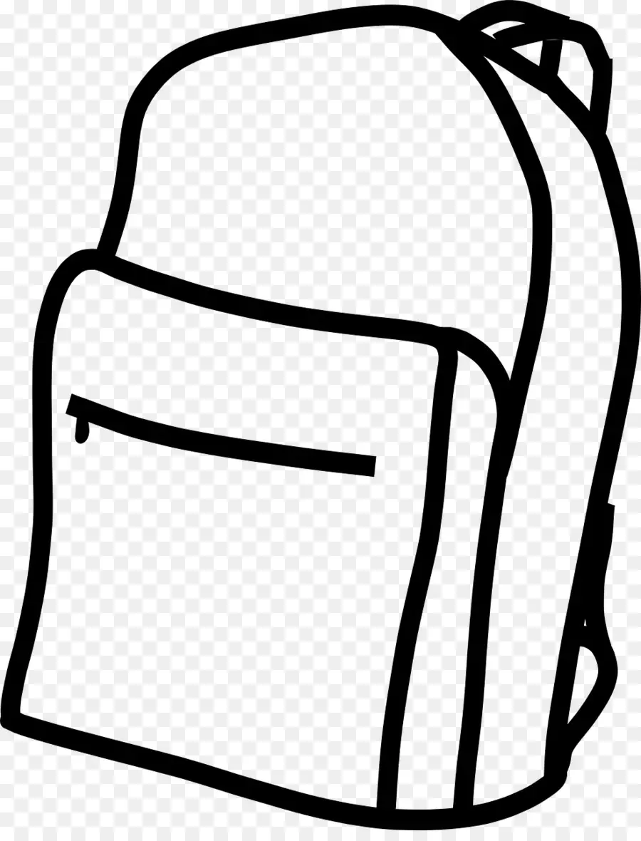 Mochila En Blanco Y Negro，Bolsa PNG