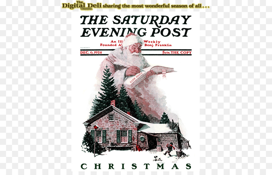 Santa Claus，Saturday Evening Post PNG