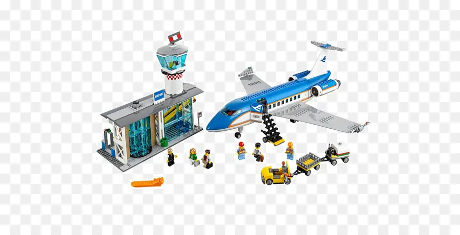 Avión，Lego 60104 De La Ciudad De Terminal De Pasajeros Del Aeropuerto PNG