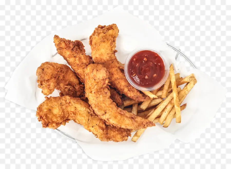 Papas A La Francesa，Crujiente Pollo Frito PNG