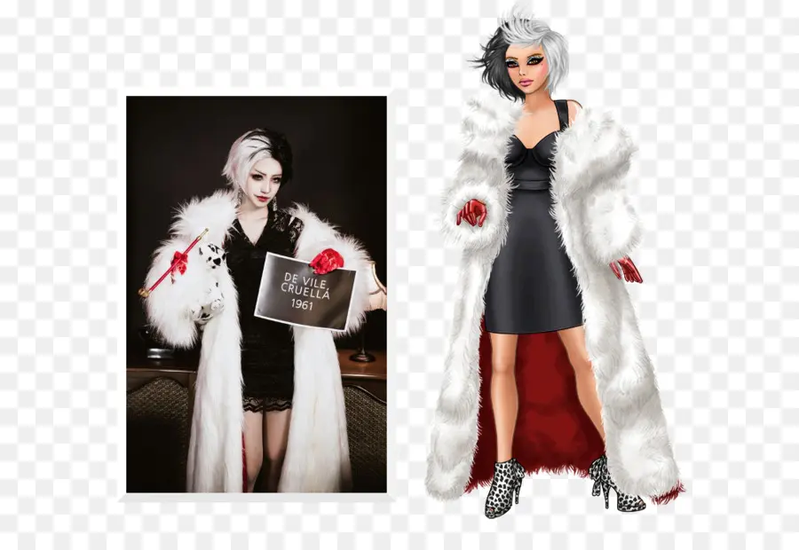 Disfraz De Cruella，Personaje PNG