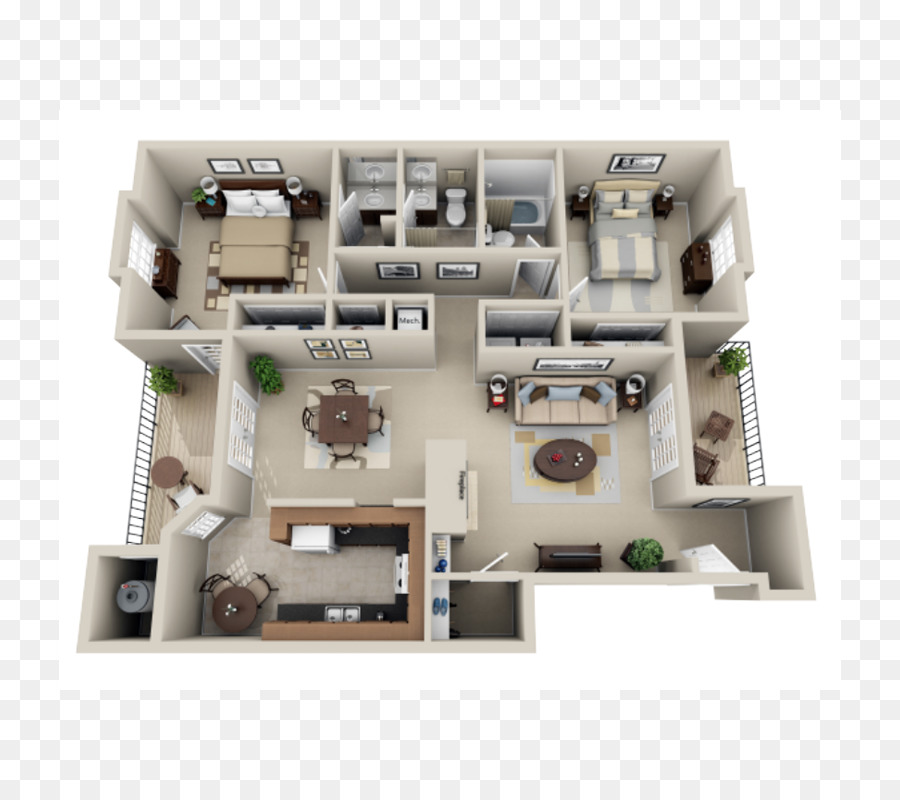 Plan De Piso，Apartamento PNG