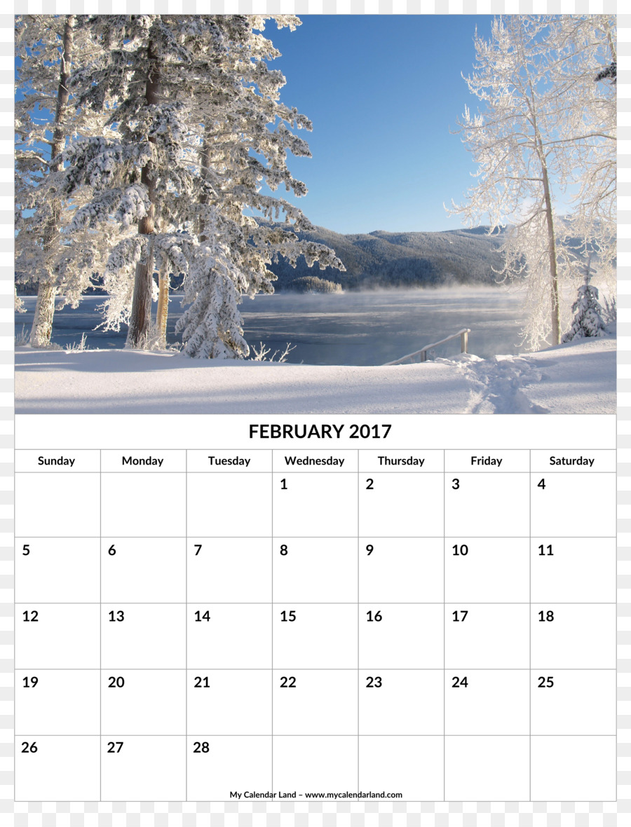 Calendario，Invierno PNG