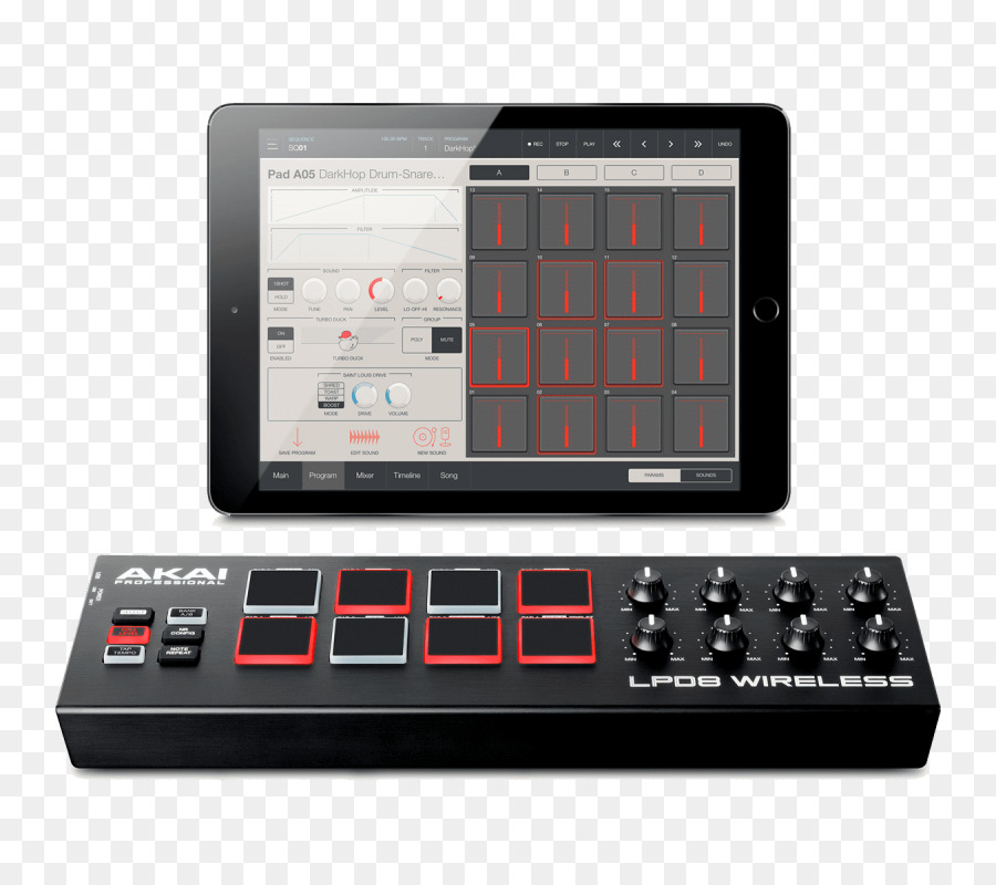 Akai Professional Lpd8，Controladores Midi PNG