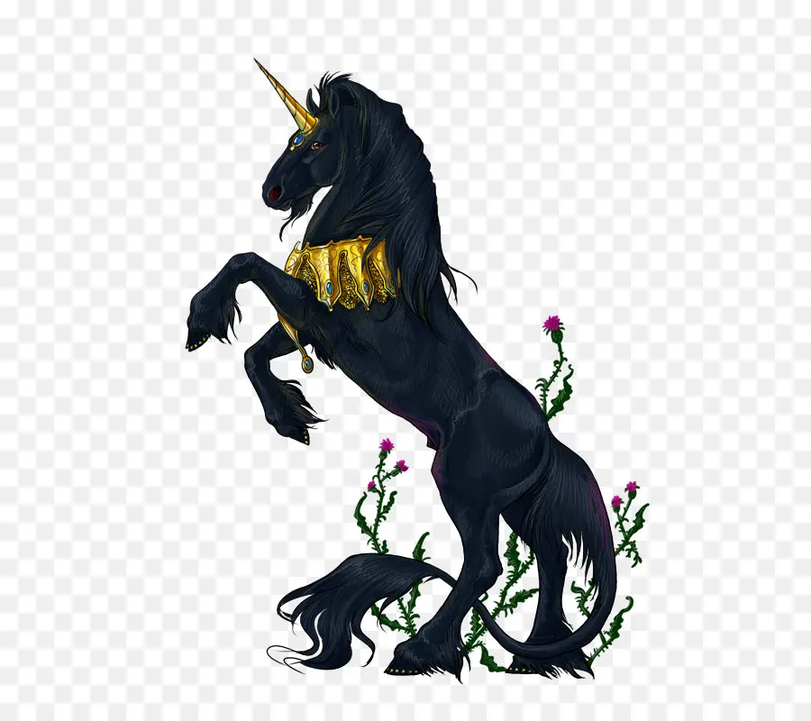 Unicornio Negro，Unicornio PNG