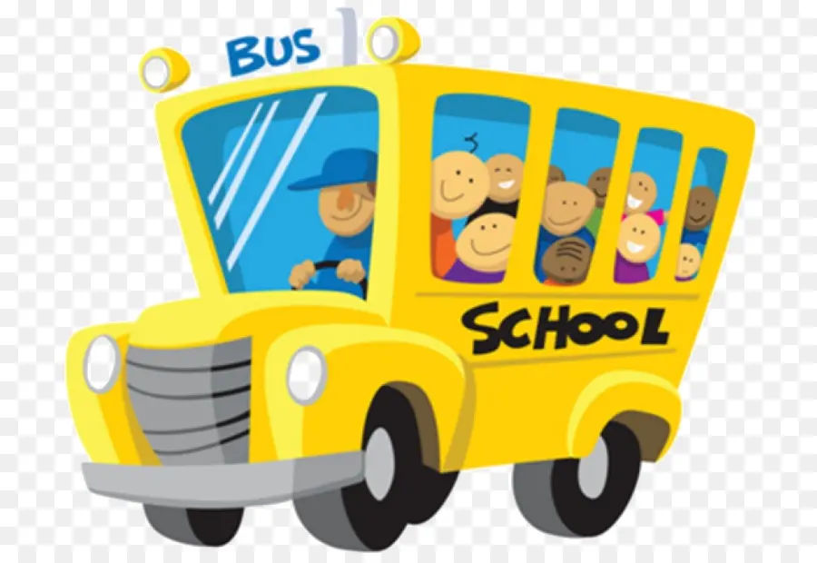 Autobús Escolar，Niños PNG