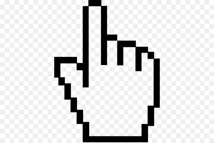 Mano De Píxel，Cursor PNG