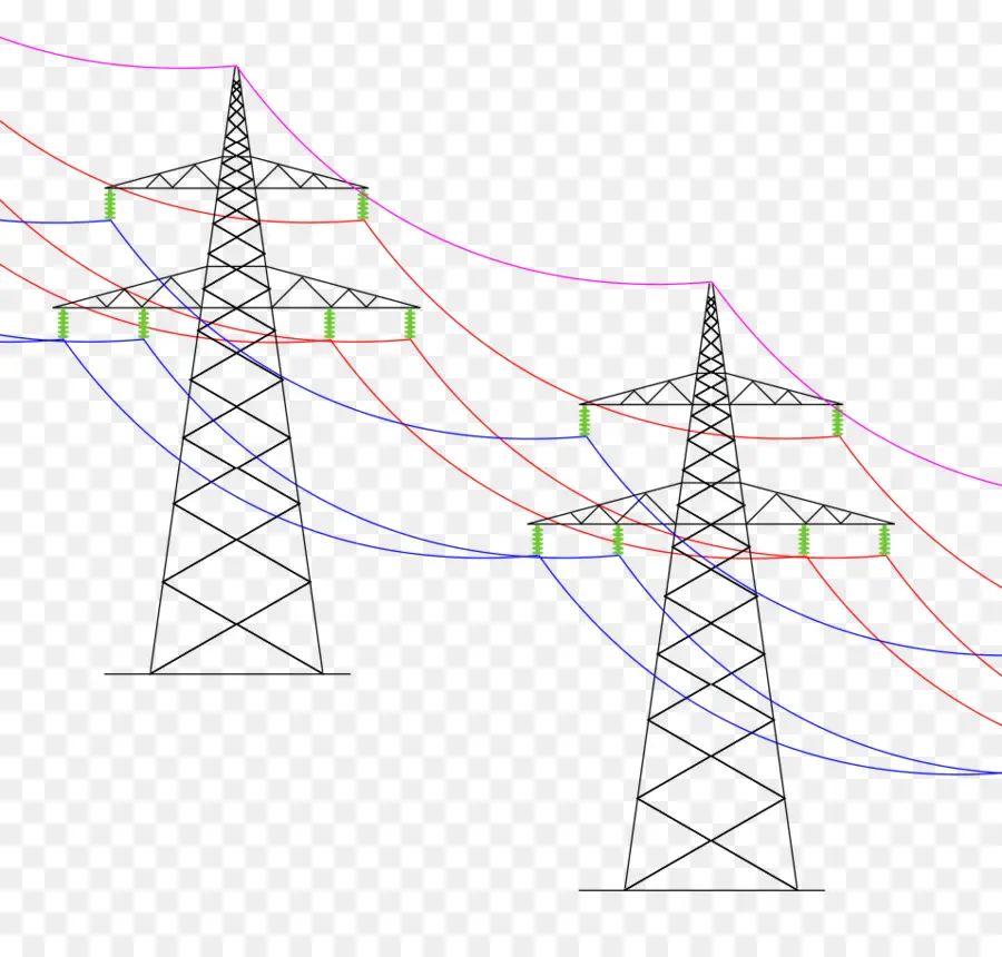 Línea Eléctrica Aérea，Dibujo PNG