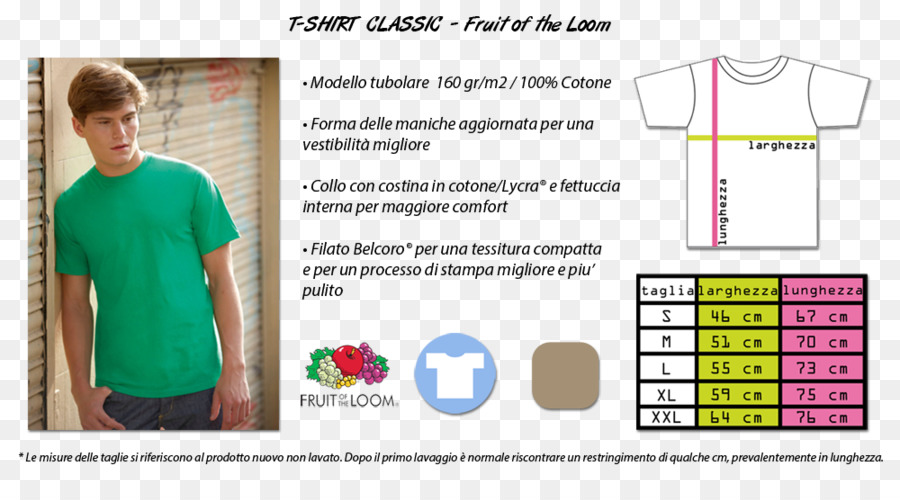 Camiseta，Fruit Of The Loom PNG