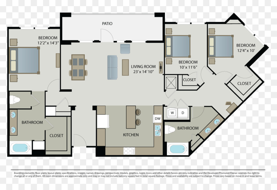 Plano De Planta Del Apartamento，Disposición PNG