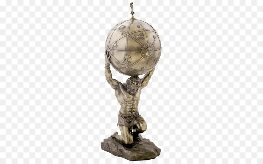 Estatua Del Atlas，Globo PNG