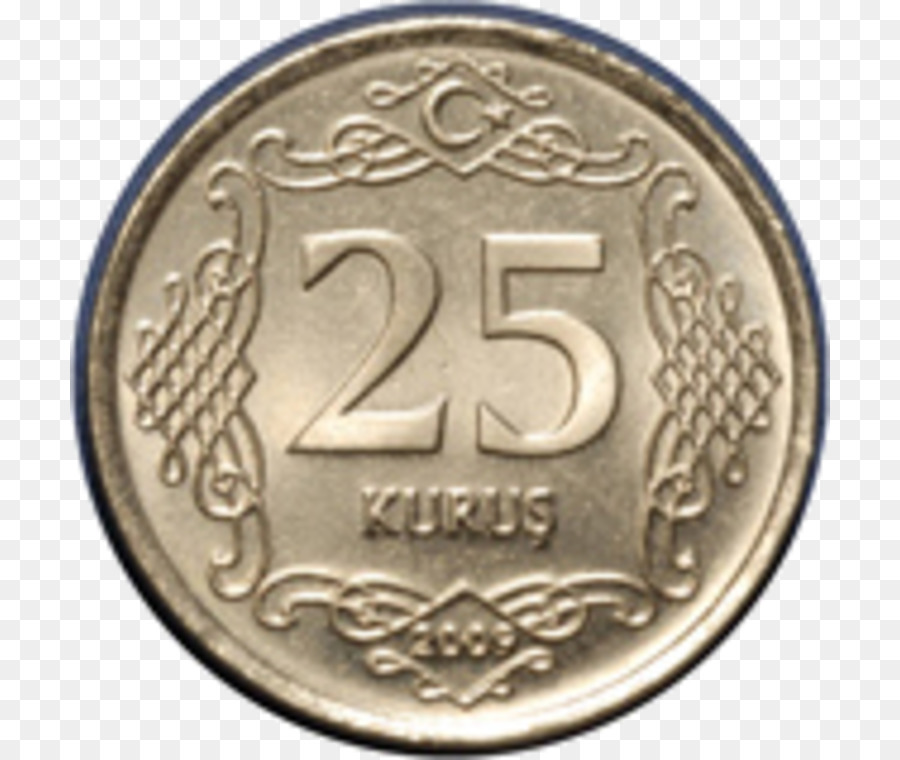 Moneda De 25 Kurus，Dinero PNG