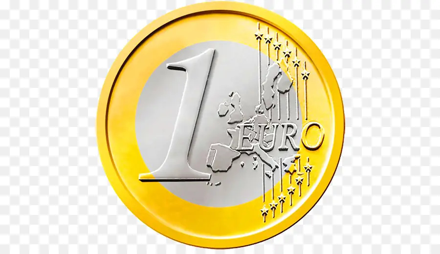 1 Moneda De Euro，Euro PNG