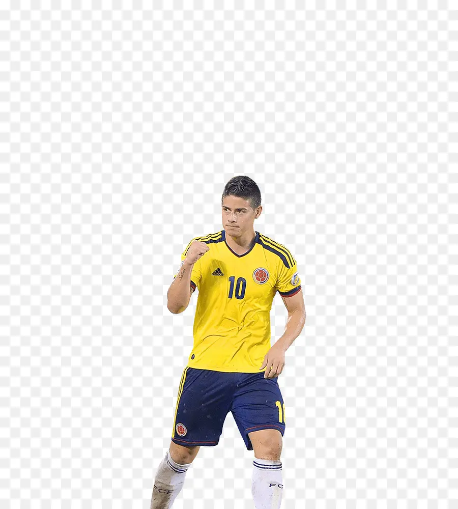 Jugador De Fútbol Con Camiseta Amarilla，Colombia PNG