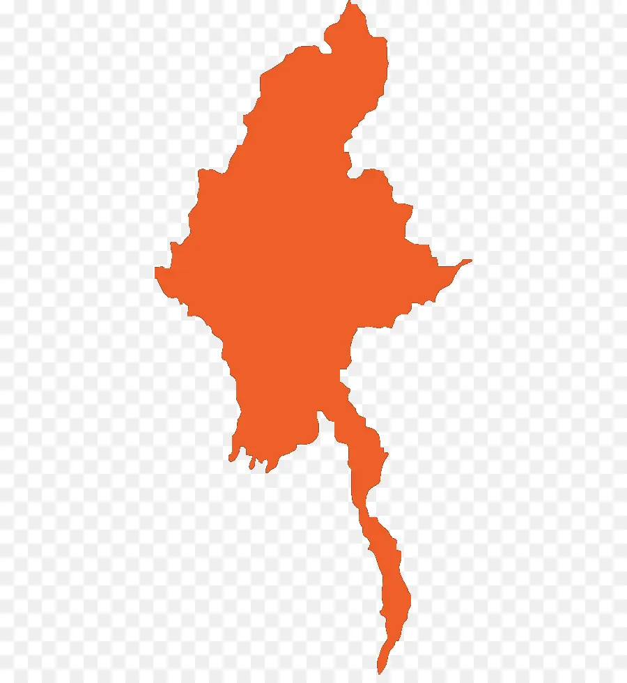 Birmania，Mapa PNG