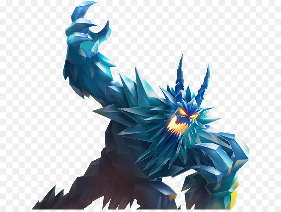 Monstruo De Hielo，Azul PNG