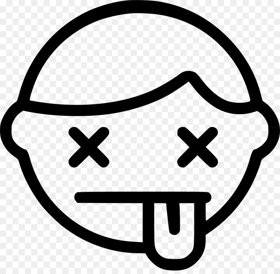 Emoji De Cara Muerta，Lengua Fuera PNG